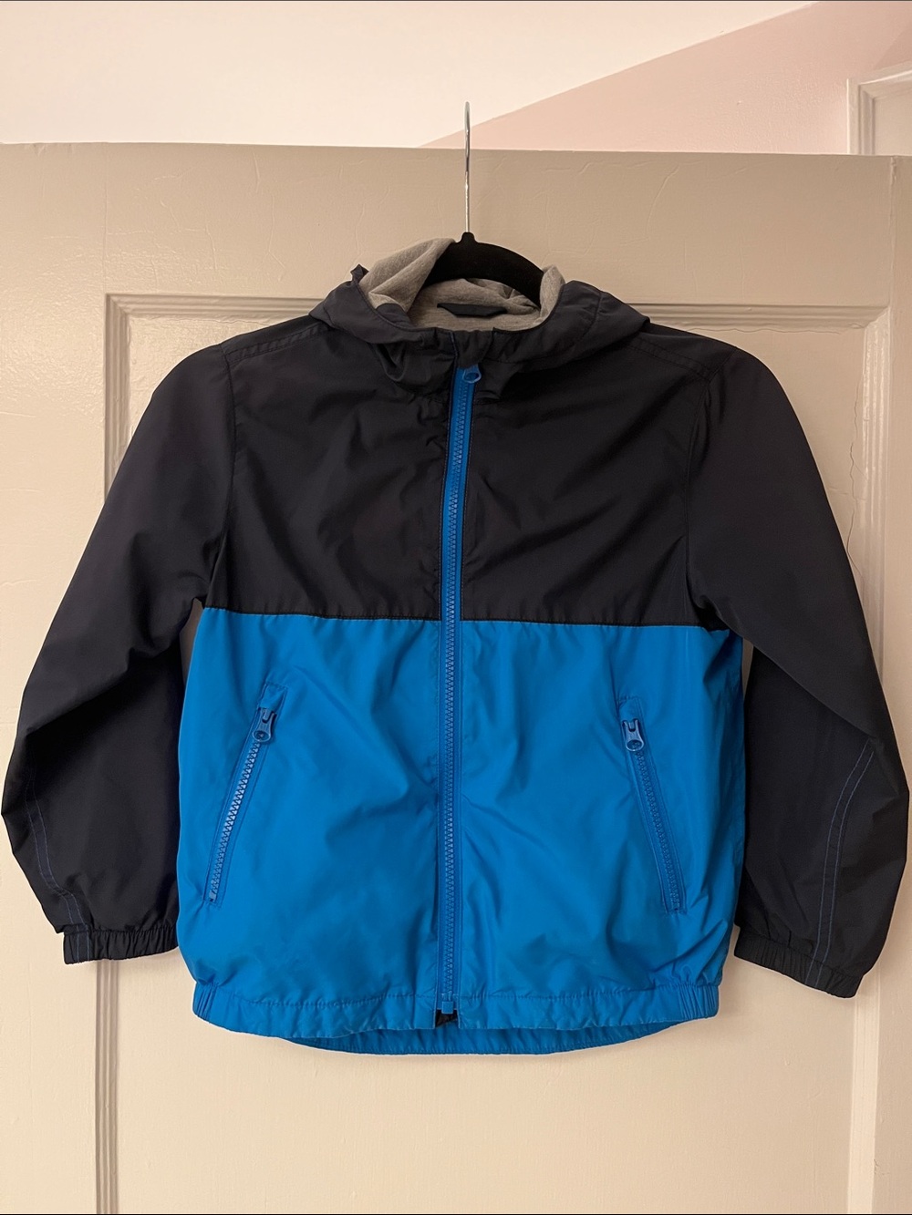 GAP Kids Colorblock Hooded Rain Jacket